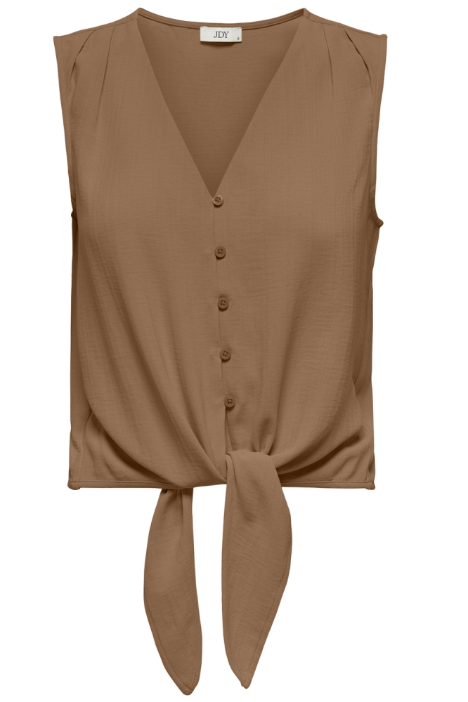 JDYMIAMI S/L TIE SHIRT WVN 15347396 TOASTED COCONUT